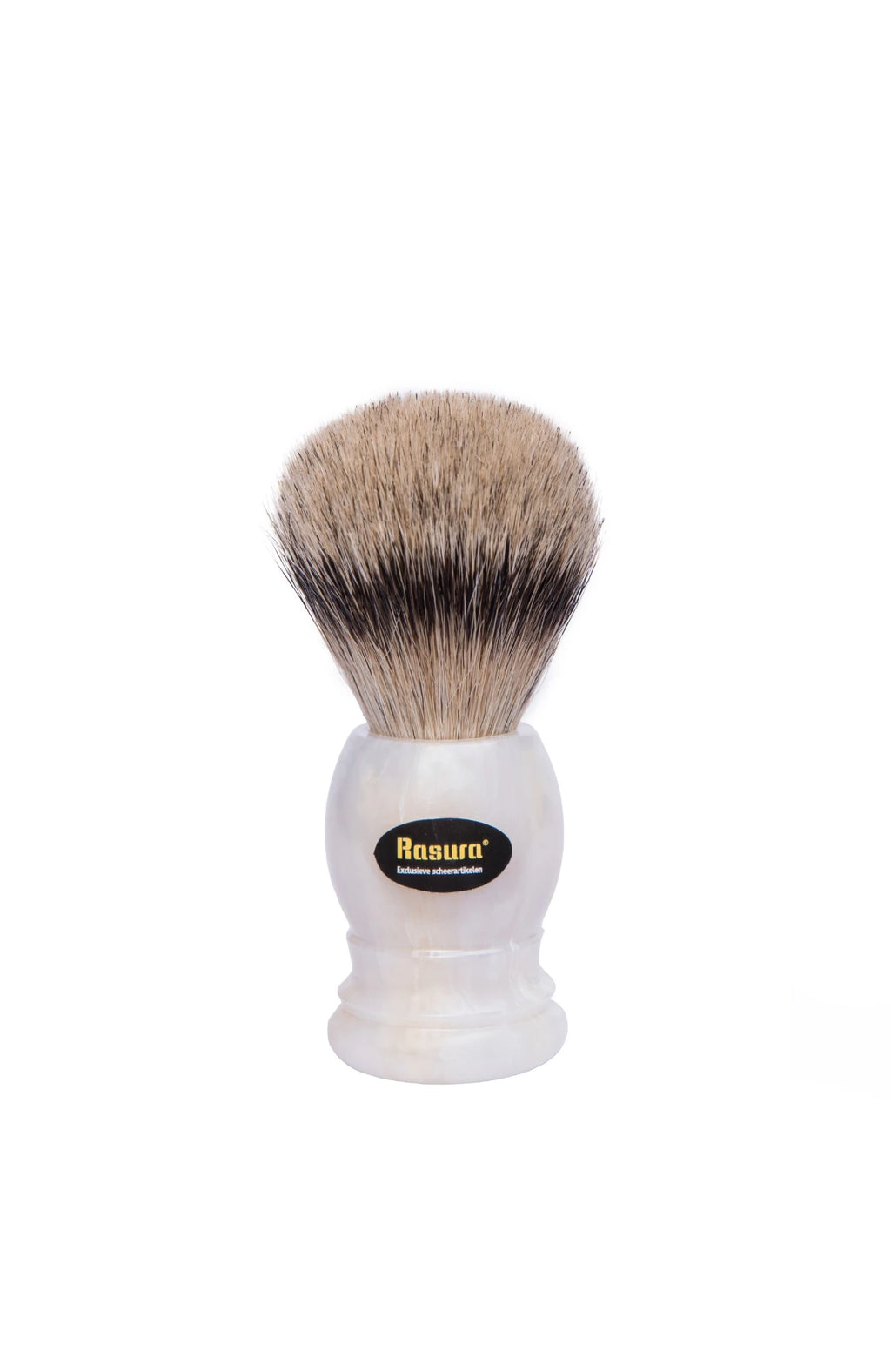 Rasura Scheerkwast Silverspits wit / parelmoer